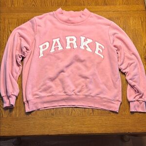 Parke Women's Pink Crew Neck Sweater